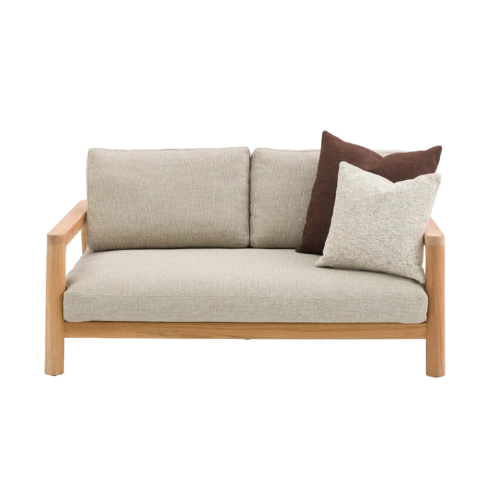 Tolo 2-zit loungebank in teak en all-weather kussens