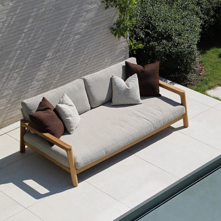 Tolo lounge set in teak and all-weather cushions