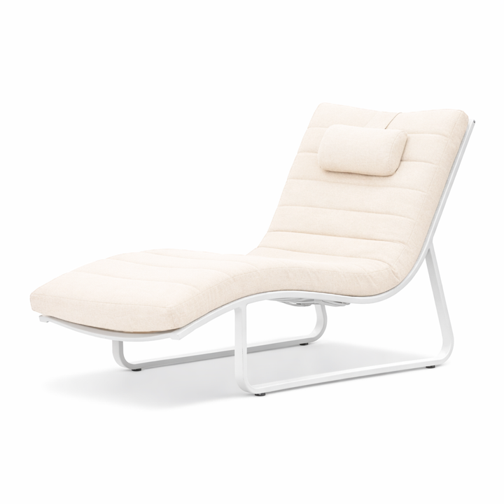 Florida daybed in wit aluminium met sunproof kussen