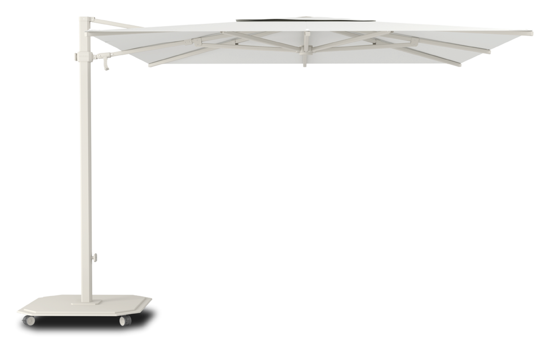 Jardinico Caractère cantilever parasols JCP.301 300x300 with parasol base and protective cover