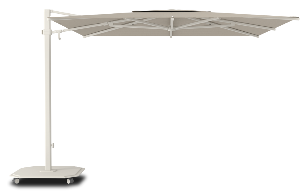 Jardinico Caractère cantilever parasols JCP.301 300x300 with parasol base and protective cover