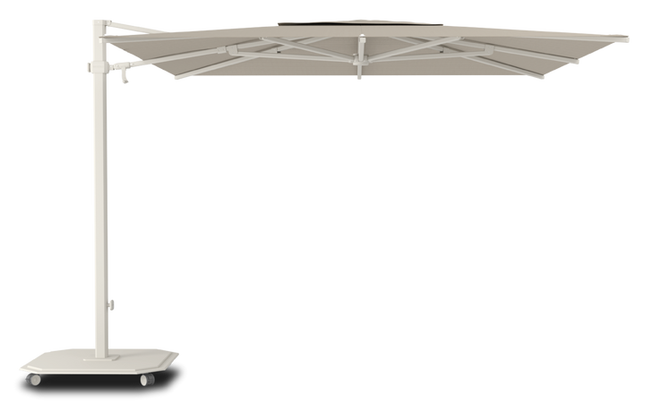 Jardinico Caractère cantilever parasols JCP.301 300x300 with parasol base and protective cover