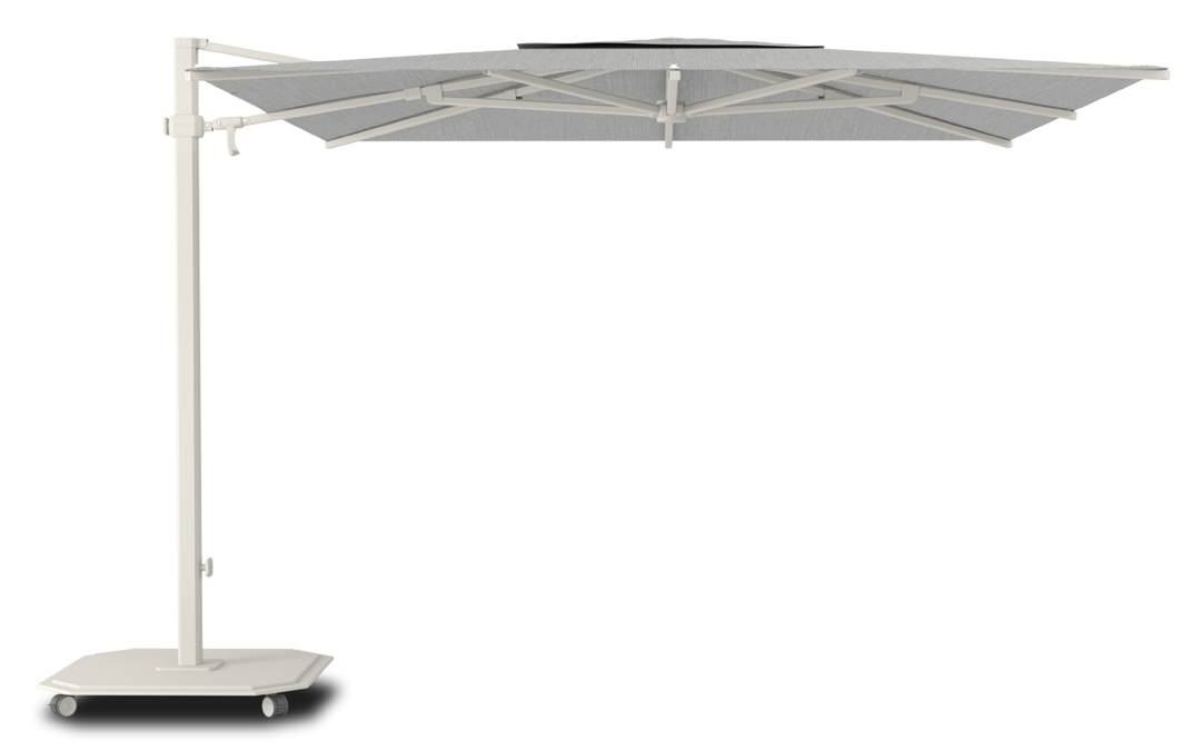 Jardinico Caractère cantilever parasols JCP.301 300x300 with parasol base and protective cover