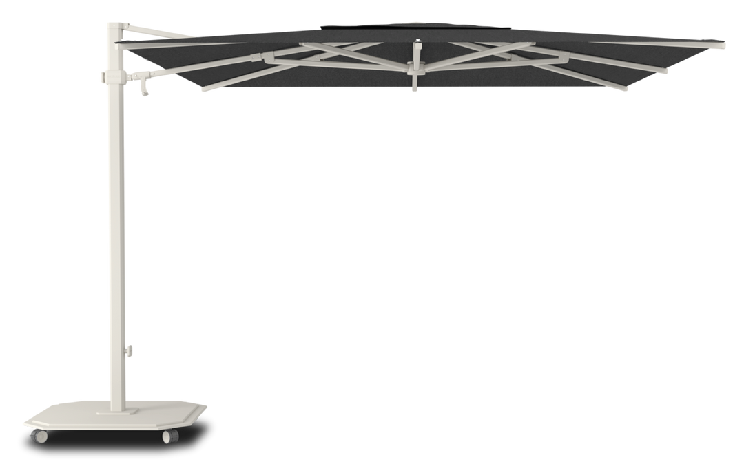 Jardinico Caractère cantilever parasols JCP.301 300x300 with parasol base and protective cover