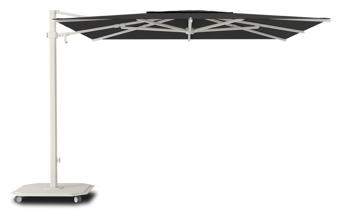 Jardinico Caractère cantilever parasols JCP.301 300x300 with parasol base and protective cover