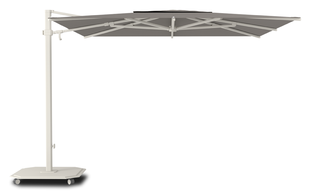 Jardinico Caractère cantilever parasols JCP.301 300x300 with parasol base and protective cover