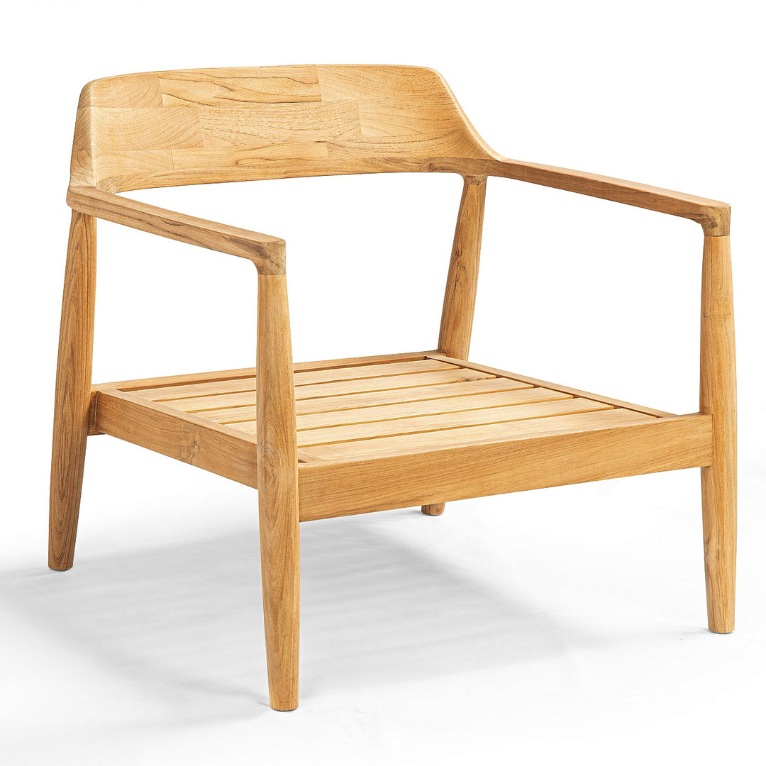 Fauteuil lounge 1 place Tofino en teck