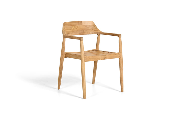 Tofino tuinset in teak met 6 tofino tuinstoelen