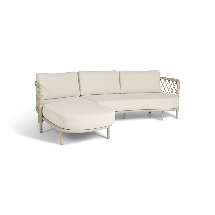 Mezzo lounge in beige (dune) aluminium and all-weather cushions