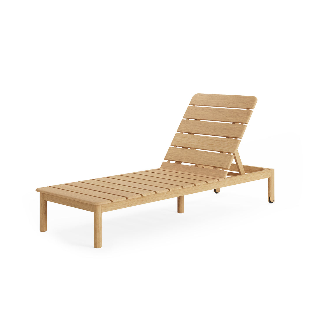 Fauteuil lounge Tofino en teck avec coussin toutes saisons