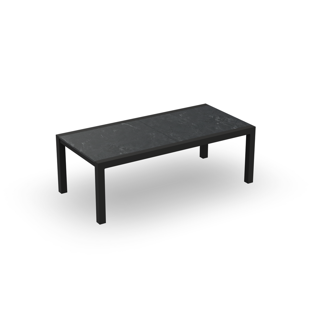 Table Livorno 220-330x105 charcoal mat graphite grey