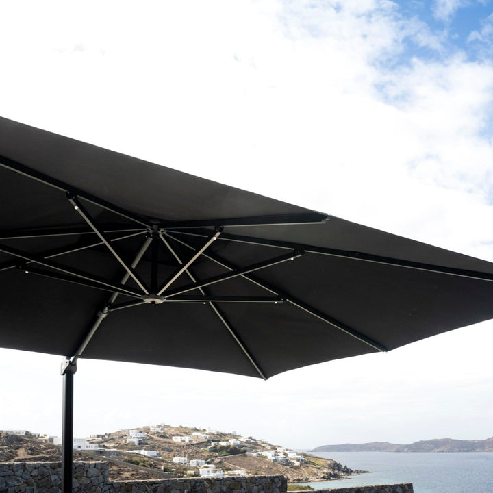 Lima luxe zweefparasol 400x400cm black
