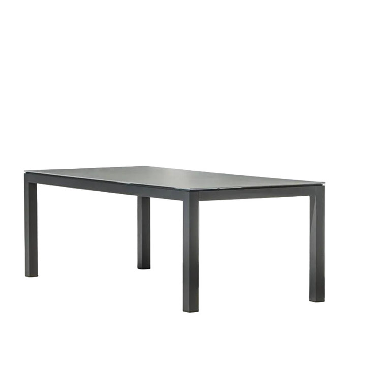 Danli tuintafel in antracite (charcoal) aluminium 220x100 met keramisch tafelblad